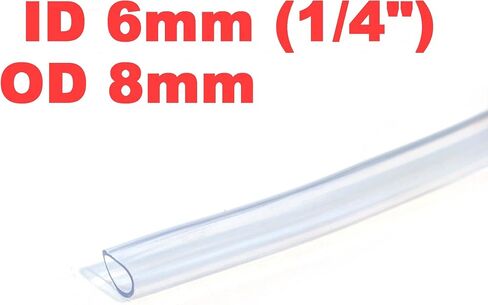 القطر الداخلي 1/4 "6 مم 10 قدم 3 متر PVC أنابيب شفافة مرنة خرطوم توصيل المياه الهواء in Saudi Arabia