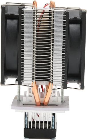 Peltier Cooler Kit, 12V 10A Semiconductor Refrigeration Cooler Fan DIY Kit, Thermoelectric Peltier Cooling System for Mini Refrigerator, Aluminium Alloy, Easy to Use in Saudi Arabia