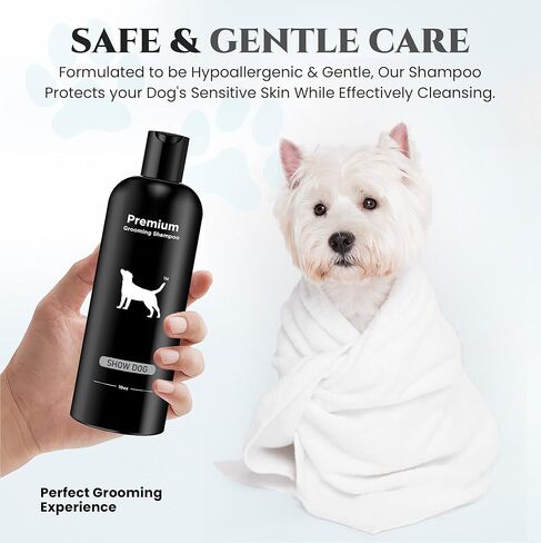 605Products - Natural Dog Shampoo for Itchy and Sensitive Skin, Puppy Shampoo and Odor Eliminator for Smelly Dogs and Puppies, Pet Shampoo and Deodorizer - Dog Bath Supplies (Show Dog, 2 Pack) in Saudi Arabia