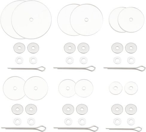 PH PandaHall 60 Sets Cotter Pin Joints 6 Sizes Teddy Bear Joint Craft Joints Body Joints Plastic Safety Joints Movable Engage Bolt Rotatable Joints Limbs and Head Joints for Teddy Bear Crochet Making in Saudi Arabia