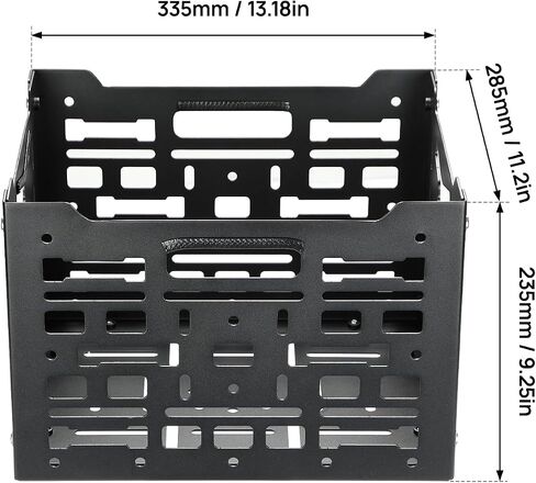 KEMIMOTO Aluminum MOLLE Crate Folding Storage Basket Compatible with Our Rear Rack for Super73 S and Z Series, Grom, Dirt Bike, etc in Saudi Arabia