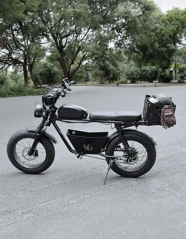 KEMIMOTO Aluminum MOLLE Crate Folding Storage Basket Compatible with Our Rear Rack for Super73 S and Z Series, Grom, Dirt Bike, etc in Saudi Arabia