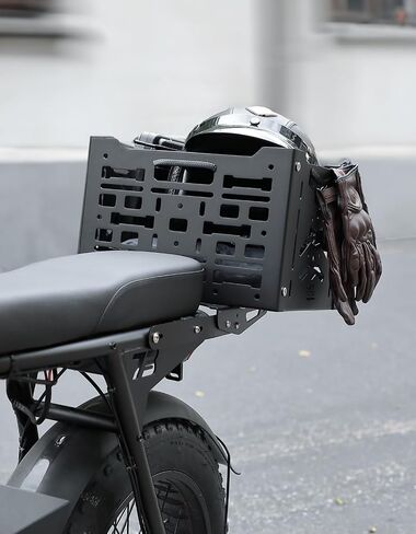 KEMIMOTO Aluminum MOLLE Crate Folding Storage Basket Compatible with Our Rear Rack for Super73 S and Z Series, Grom, Dirt Bike, etc in Saudi Arabia