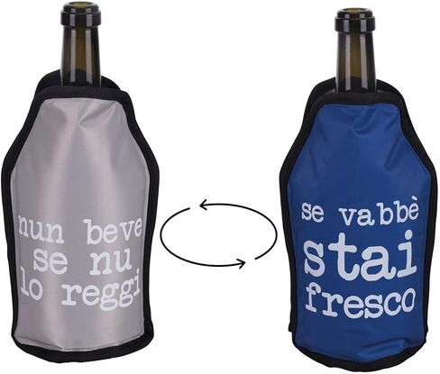 كيس النبيذ المثلج، مبرد النبيذ، ثلاجة مبرد النبيذ، ثلاجة النبيذ، مبرد مبرد زجاجة النبيذ للشمبانيا الحمراء البيضاء أو المتلألئة. حامل تبريد جل قائم بذاته in Kuwait