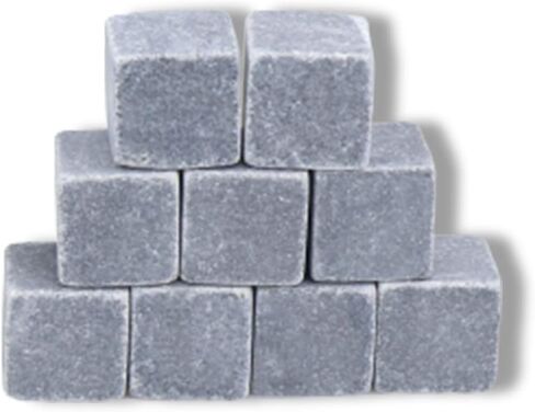 9 Pcs Whiskey Stones Reusable Chilling Stones Portable Bourbon Stones for Whisky Gin Wine Vodka Juice in Saudi Arabia