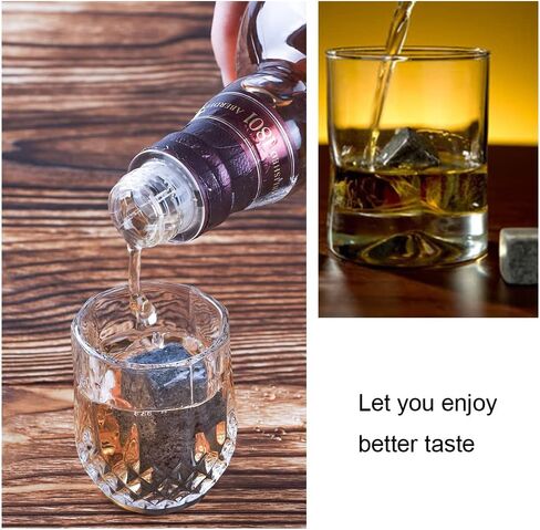 9 Pcs Whiskey Stones Reusable Chilling Stones Portable Bourbon Stones for Whisky Gin Wine Vodka Juice in Saudi Arabia