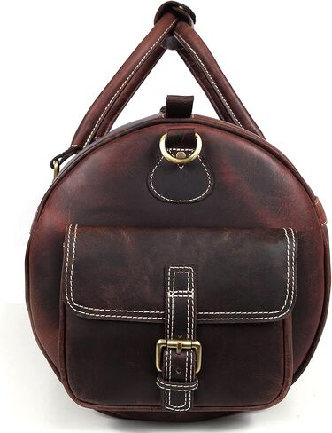 مجموعة حقيبة من القماش الخشن مقاس 20 بوصة وحقيبة أدوات الزينة للرجال والنساء باللون البني لعيد الميلاد in Kuwait