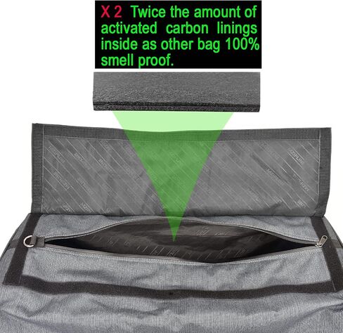 MZIPLINE Smell Proof Duffle Bag,130L Foldable Travel Duffel Bag Large Scent Odor Proof Sport Gym Overnight Weekender Bag,Big Capacity Smell Proof Stash Travel Duffel Bag With Carbon Lining in Saudi Arabia