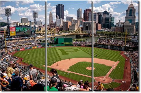 TUMOVO Wall Art Sports Stadium Canvas Wall Art Wrigley Field in Chicago Paintings Chicago Prints on Canvas Modern Artwork Pictures for Living Room Bedroom Wall Decor Giclee Framed Ready to Hang in Saudi Arabia
