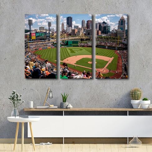 TUMOVO Wall Art Sports Stadium Canvas Wall Art Wrigley Field in Chicago Paintings Chicago Prints on Canvas Modern Artwork Pictures for Living Room Bedroom Wall Decor Giclee Framed Ready to Hang in Saudi Arabia
