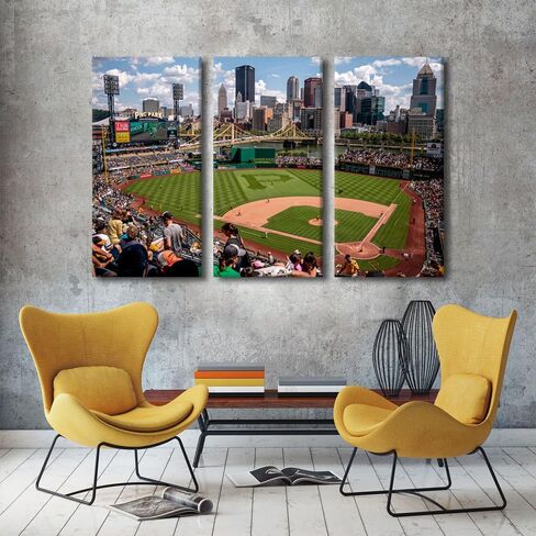 TUMOVO Wall Art Sports Stadium Canvas Wall Art Wrigley Field in Chicago Paintings Chicago Prints on Canvas Modern Artwork Pictures for Living Room Bedroom Wall Decor Giclee Framed Ready to Hang in Saudi Arabia