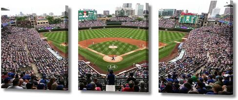 TUMOVO Wall Art Sports Stadium Canvas Wall Art Wrigley Field in Chicago Paintings Chicago Prints on Canvas Modern Artwork Pictures for Living Room Bedroom Wall Decor Giclee Framed Ready to Hang in Saudi Arabia