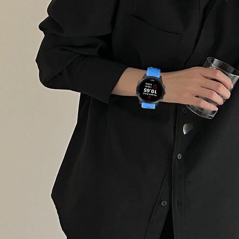 سوار بديل Muovrto لـ Garmin Forerunner 945/935، حزام ساعة من السيليكون لـ Garmin Fenix ​​5/Approach S60/Fenix ​​6 in Saudi Arabia
