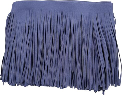 3 Yards 6 Inch Faux Leather Fringe Trim for DIY Sewing Craft Garment Hem Accessories Handbag Embellishment Decoration (Black) in Kuwait