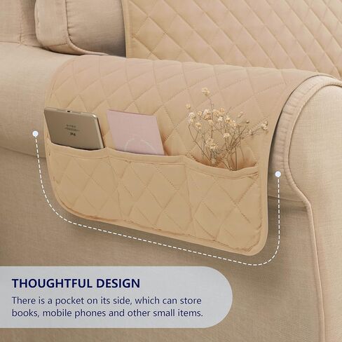 Couch Cover Set Included Sofa and Loveseat Covers Reversible Premium Furniture Protector with Elastic Straps for Dogs Pets(Chocolate,Loveseat&Sofa) in Saudi Arabia