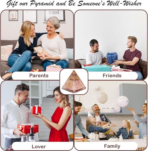 هرم أورجونيت من العقيق الأحمر، كريستال شفاء، هرم من الأحجار الكريمة الكريستالية من الملكيت للتأمل والتحفيز والإيجابية - مصنوع يدويًا في الهند in Kuwait