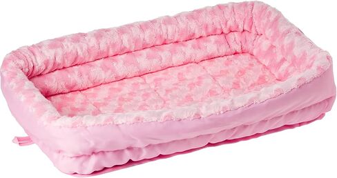 MidWest Homes for Pets Double Bolster Pet Bed | 24-Inch Dog Bed ideal for Small Dog Breeds & fits 24-Inch Long Dog Crates in Saudi Arabia