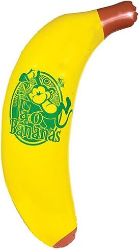 The Dreidel Company Jumbo Banana Inflate, Grand Raffle Prizes, Pool & Beach Activities, Party Decorations, 48" Tall (2-Pack) in Saudi Arabia