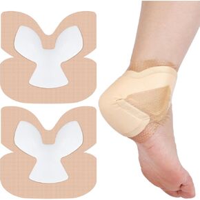 Heel Bordered Silicone Foam Dressing 8"x8" Waterproof Absorbent Wounds Bandages Heel Protector Pad for Cracked Heels/Ankle/Elbow Bedsore Ulcer Pack of 2 in Saudi Arabia