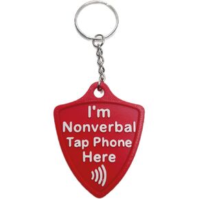 سلسلة مفاتيح معرف الطوارئ Silent Shield NFC، سلسلة مفاتيح الاتصال غير اللفظي، اضغط على الهاتف الطبي ومعلومات الاتصال in Kuwait