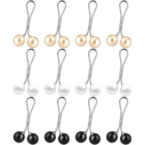 12 Pcs Cute Hijab Pins Pearl Scarf Clip Scarf Pin Hijab Pins Muslim Pearl Clips Headscarf Shawl Pin Safety Sweater Brooches Decorative Boutonniere in Saudi Arabia