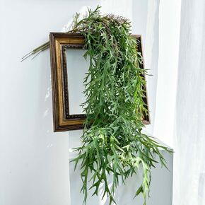 3 Fake Hanging Plants of Lambs Ear Stems with Roots, 47.24 inch Faux Hanging Greenery Plastic Plants for Party Home Office Farmhouse Greenery Wall, Ceiling, Bathroom, Porch Spring Decor in Saudi Arabia