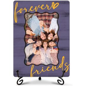 Forever Friends Picture Photo Frame, Unique and Cute Picture Frame, Friendship Birthday Christmas Gifts for Women Friends BFF Besties, Desk Tabletop Decor for 4 x 6 Photo-A18 in Saudi Arabia