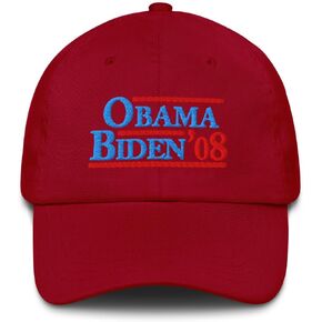 Obama Biden 08 Hat, Retro Style Political Gift (Democrat Embroidered Dad Cap) in Kuwait