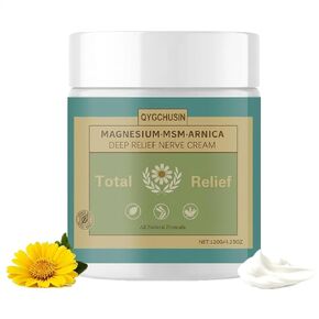 Total Relief Magnesium Soothing Cream,Magnesium Chloride with Arnica,MSM | Fast-Absorbing,Daily Nourishment for Hands, Feet, Knees, Neck & Back, 4OZ in Saudi Arabia