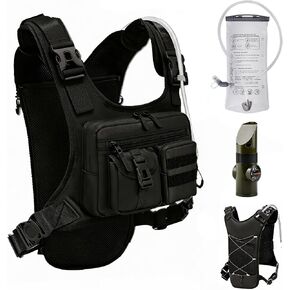 Running Vest Hydration Backpack with 2L Water Bladder and Survival Whistle,Lightweight Running Vest for Women Men,Breathable Hiking Backpack Water Backpack Chest Pack for Marathon,Cycling,Hiking in Saudi Arabia