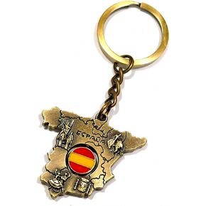 BDM - Llavero con la bandera España, metálico para hombre o mujer. - Modelo 5 in Saudi Arabia