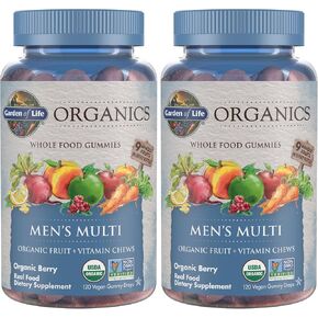 Garden of Life mykind Organics Men's Gummy Vitamins Multi Berry, 120 Count in Saudi Arabia