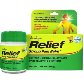 Amrutanjan Relief Strong Pain Balm for Men & Women - Joint & Muscle Pain Relief Rub, Topical Ointment Rub for Arthritis, Bruises, Backache, Knees, Joints, Strains & Sprains, Fast Acting- 1.06 oz (30g) in Saudi Arabia