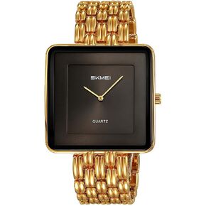 SIBOSUN Mens Watch Men's Square Watches for Men Fashion Minimalist Quartz Wrist Watch Leather Strap Business Casual Wrist Watch Analog in Saudi Arabia