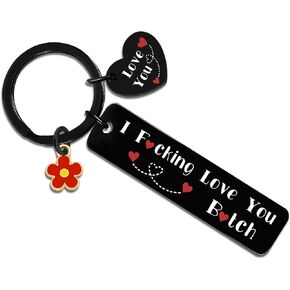 I Fucking Love You Mothers Day Gifts Best Friend Keychain For Women Friendship Gift For Bestie Bff Friend Female Chrismas Birthday Gift For Friendship in Kuwait