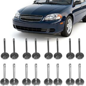 مجموعة صمامات مدخل المحرك والعادم 12615936 من Partsflow تناسب سيارة Chevy Cavalier Cobalt Malibu Classic HHR لـ Olds Alero لـ Pontiac G5 G6 Grand Am لـ Saturn 2.0L/2.2L/2.4L in Kuwait