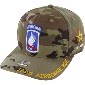 Officially Licensed U.S. Army Military Vietnam Veteran Baseball Cap - 173rd Airborne Embroidered U.S. Flag Premium Quality Adjustable Hook-and-Loop Closure Hat Camo in Saudi Arabia