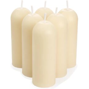 DEYBBY Beeswax Small Pillar Candles 6 Pack - Natural Bees Wax Travel Candles Bulk for Room Decor Blackout Housewarming Gift in Saudi Arabia