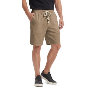 TARSE Men's Linen 2 in 1 Shorts Casual Summer Beach Vacation 5 Inch Inseam Drawstring with Pockets in Saudi Arabia