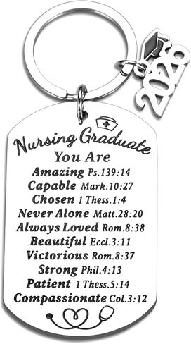 Nursing Graduation Gift for Her Him Rn Nurse Graduation Gifts for Women Men Sister Class of 2026 Gifts Senior Night 2026 Gift for Girls Boys College Graduations Keychain for Daughter Black Women Niece in Saudi Arabia