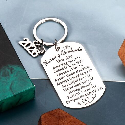Nursing Graduation Gift for Her Him Rn Nurse Graduation Gifts for Women Men Sister Class of 2026 Gifts Senior Night 2026 Gift for Girls Boys College Graduations Keychain for Daughter Black Women Niece in Saudi Arabia