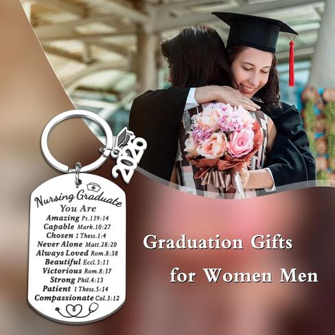 Nursing Graduation Gift for Her Him Rn Nurse Graduation Gifts for Women Men Sister Class of 2026 Gifts Senior Night 2026 Gift for Girls Boys College Graduations Keychain for Daughter Black Women Niece in Saudi Arabia