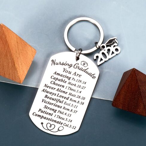 Nursing Graduation Gift for Her Him Rn Nurse Graduation Gifts for Women Men Sister Class of 2026 Gifts Senior Night 2026 Gift for Girls Boys College Graduations Keychain for Daughter Black Women Niece in Saudi Arabia