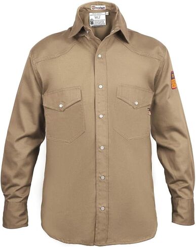 Flame Resistant FR Welding Shirt - Heavy Weight - 100% C - 9 oz in Saudi Arabia