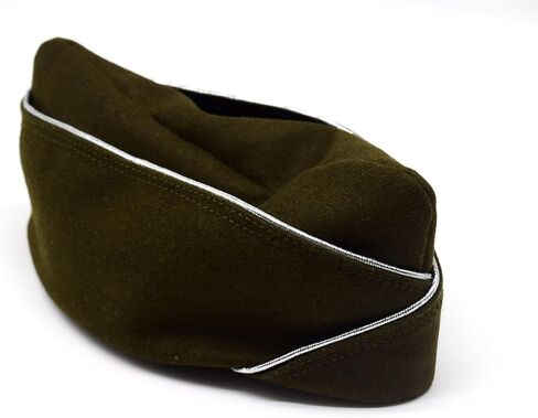 WW2 US Army Officer's Garrison Woolen Cap HAT red Badge Replica in Saudi Arabia