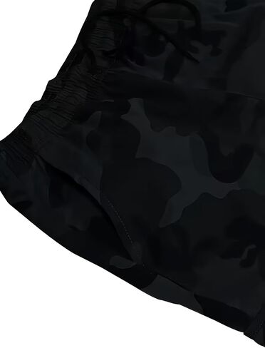 Women's Camo Cargo Pants High Waisted Tapered Leg Elastic Drawstring Lightweight Casual Camouflage Breathable Tactical Jogger in Kuwait