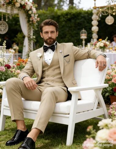Tuxedo for Men 3 Piece Suit Slim Fit Tuxedo Suit Set Wedding Prom Suits Mens Fashion Formal Suits with Tie in Kuwait