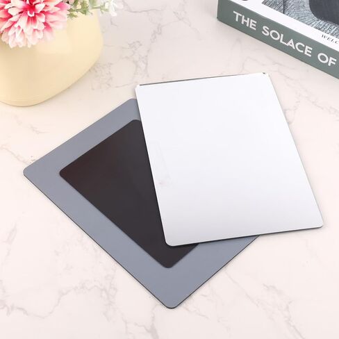 Penitue 2pcs Strong Magnetic Locker Mirror, Small Mini Little Frameless Acrylic Magnet Self Adhesive Stick Mirror with Unbreakable Organiser Accessories Stuff for School Work Office Cabinets in Kuwait
