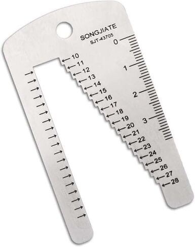 Watchband Ruler Stencil Template Measuring Tool for Watch Band Belt Leather Craft Watch Repair Stainless Steel with Buckle in Saudi Arabia
