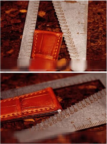 Watchband Ruler Stencil Template Measuring Tool for Watch Band Belt Leather Craft Watch Repair Stainless Steel with Buckle in Saudi Arabia